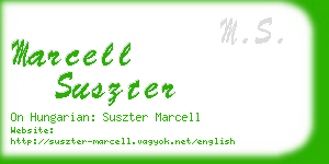 marcell suszter business card